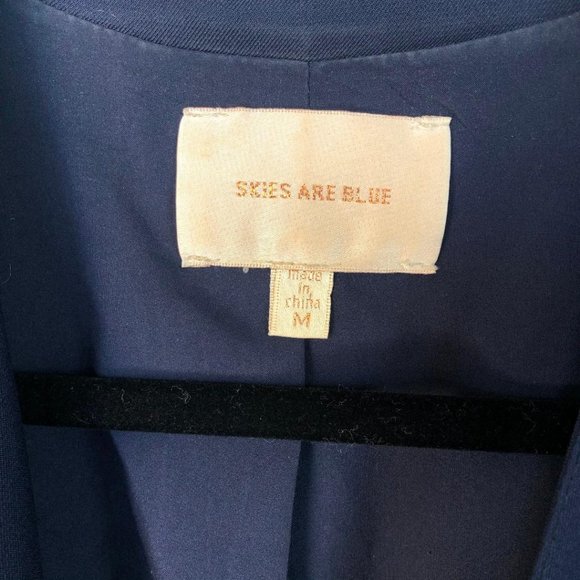 🎉 50% OFF Anthro Skies are Blue Navy Blazer - Picture 2 of 7